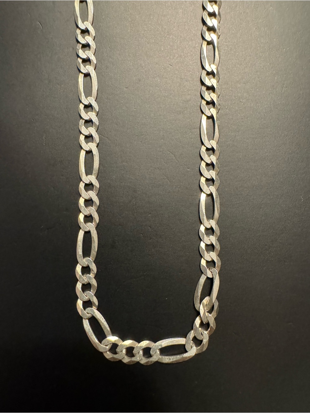Sterling Silver Figaro Chain Necklace 19.5” - 9g
